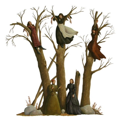 Vanni Cuoghi, Si stà come d'autunno sugli alberi le foglie, acrilico su tela, 120x120cm., 2010. Courtesy AreaB Gallery, Milano.