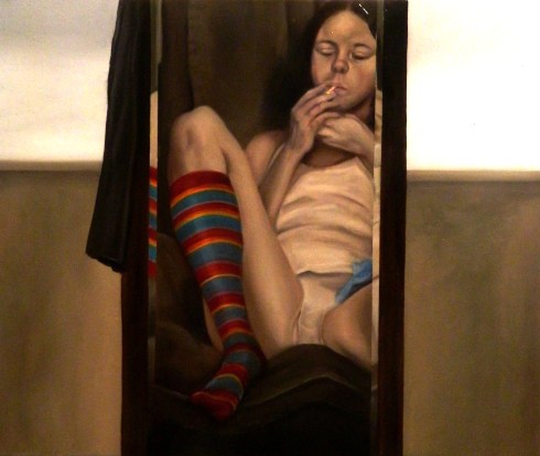 Giuliano Sale 2013 50x60volio su tela -LA NOIA-