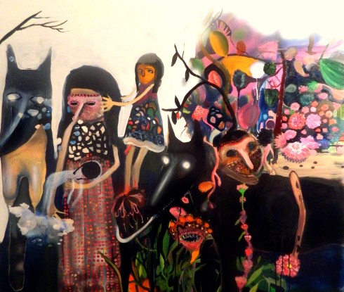 la continuazione 120x140 olio e smalto su tela 2013