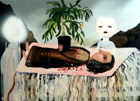 la pace con vaso50x70 olio su tela 2013