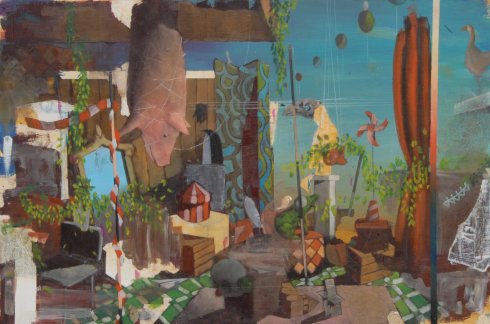 Vago ventre vuoto, 2013, olio su tavola, 40x60 cm