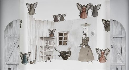 vanni_cuoghi-la-disinfestazione-dai-buoni-propositi-acquerello-e-collage-su-carta-52x95cm-2011