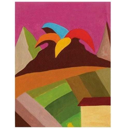 Enzo Forese, Senza titolo, olio su carta intelata, 2010.