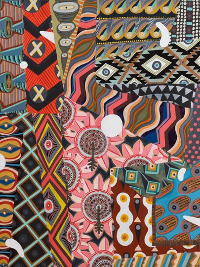 Zio Ziegler, Abstracted Sensation, 2014, mixed media on canvas, 101,6x76,2 cm