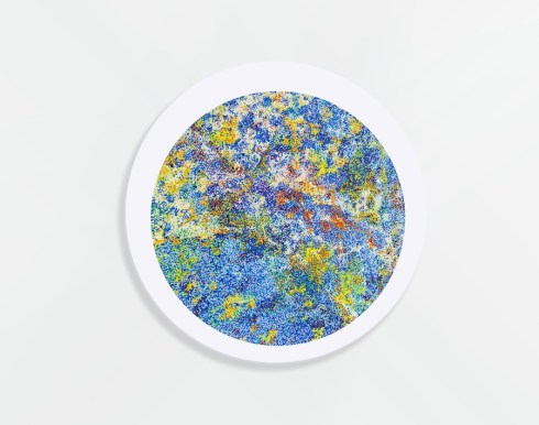 Florian Zyba, Suoni emotivi, acrilico su tela, 120x120 cm., 2013