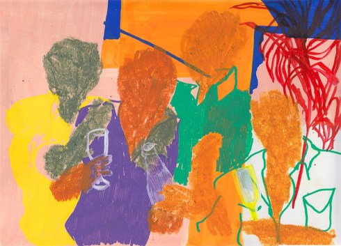 Stefania Ruggiero, #qualité, arkers e pastelli a olio su carta, 35x24 cm., 2014