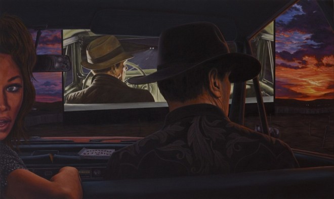 Eric White, Dead reckoning, 2014, olio su tela