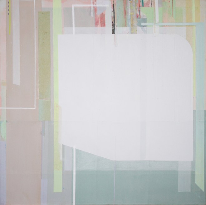 Viviana Valla, Tropical geometry, 2014, Tec.mista su tela,30x30cm