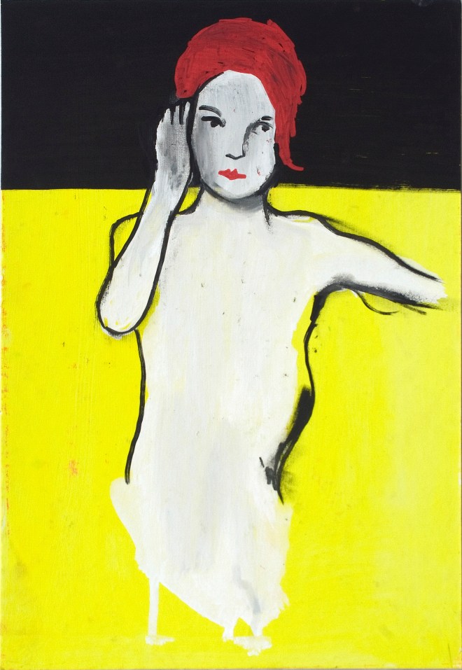 Valentina Chiappini, Listen, tecnica mista su cartone telata, 38x25 cm, 2014