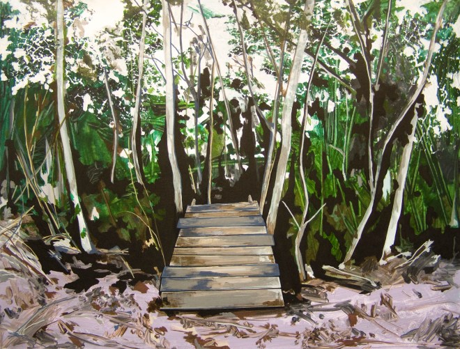 Annalisa Fulvi, Geometrie Rurali 7, acrylic on canvas, 60x80 cm, 2014