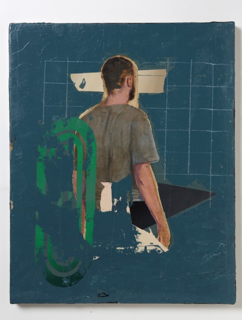 Paolo De Biasi, Potreto, acrylic and collage on canvas, 50x40 cm, 2014