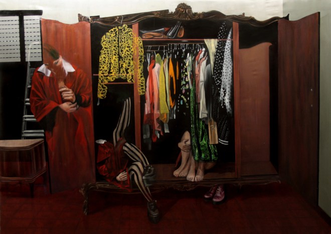 Dario Maglionico, Reificazione #5, oil on canvas, 132 x 188 cm, 2014