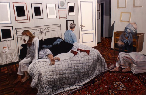 Dario Maglionico, Reificazione #10, oil on canvas, 117 x 180 cm, 2015