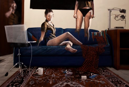 Dario Maglionico, Reificazione #12, oil on canvas, 80 x 120 cm, 2015