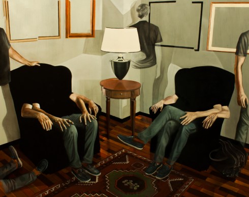 Dario Maglionico, Reificazione #13, oil on canvas, 136 x 105 cm, 2015