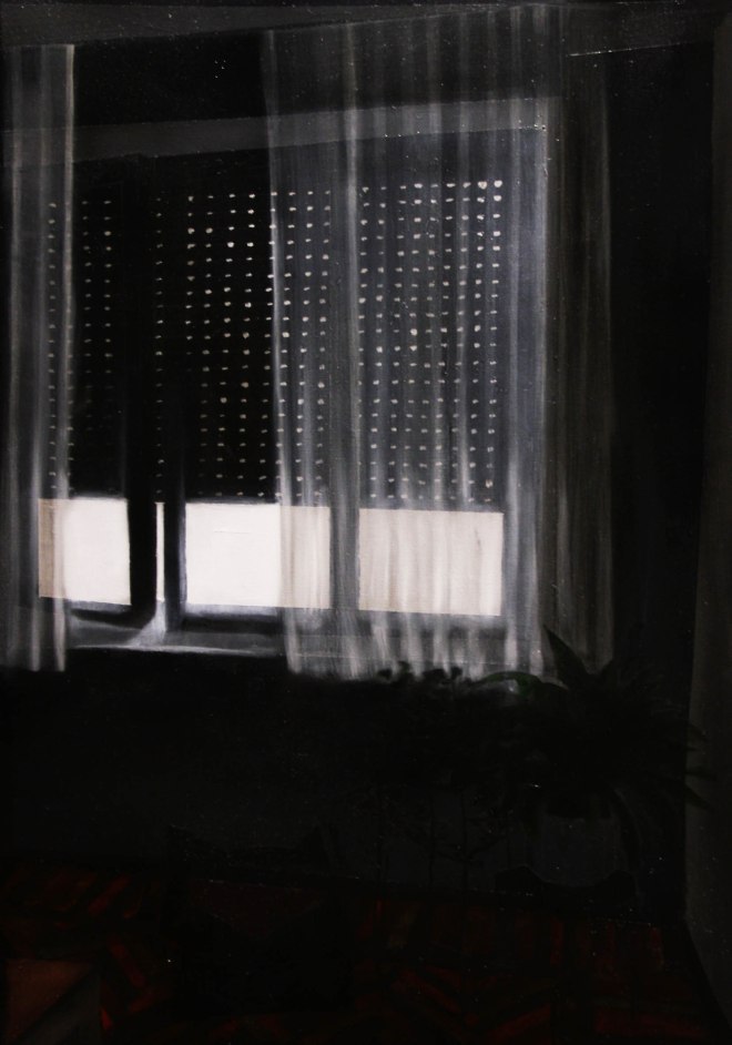 Studio del buio, da buttare, oil on canvas, 40 x 30 cm, 2015