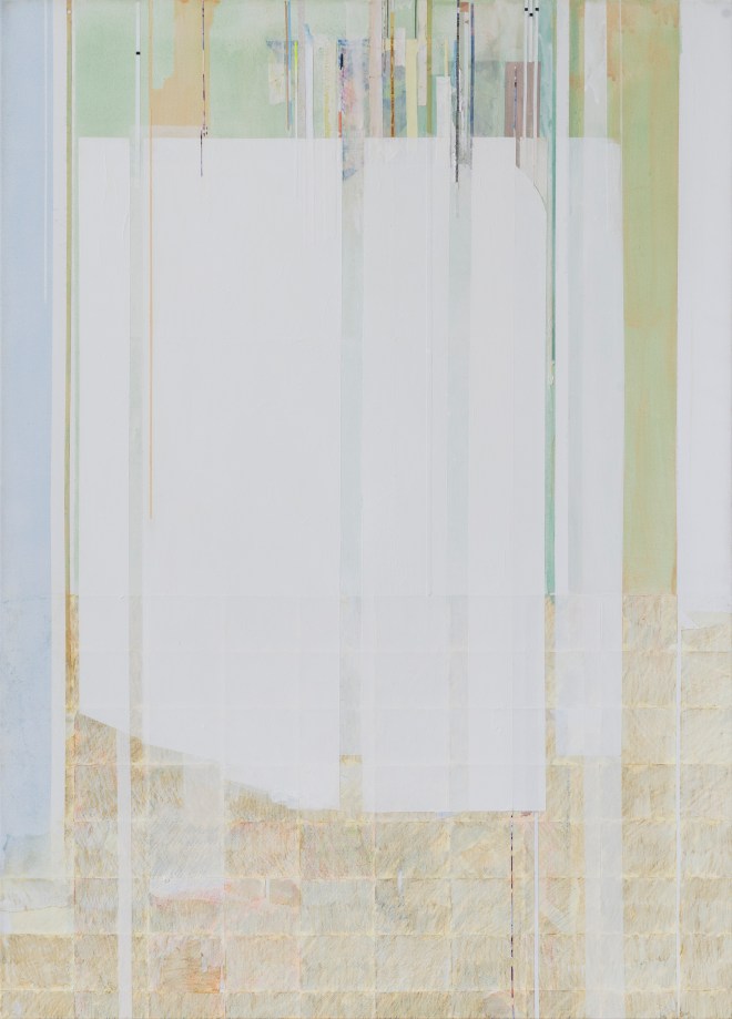 Unadorned frequency#1, 2015, tecnica mista su tela, 70x50cm