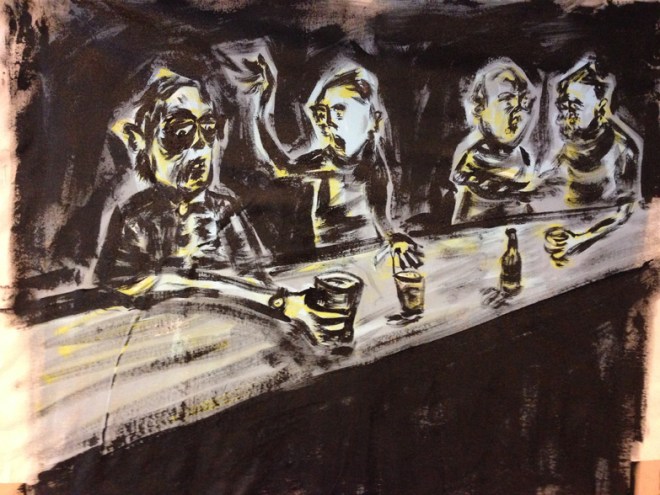 Russ Pope, Saturday Night Live, 2015, acrylic on sheet canvas, 46x61 cm