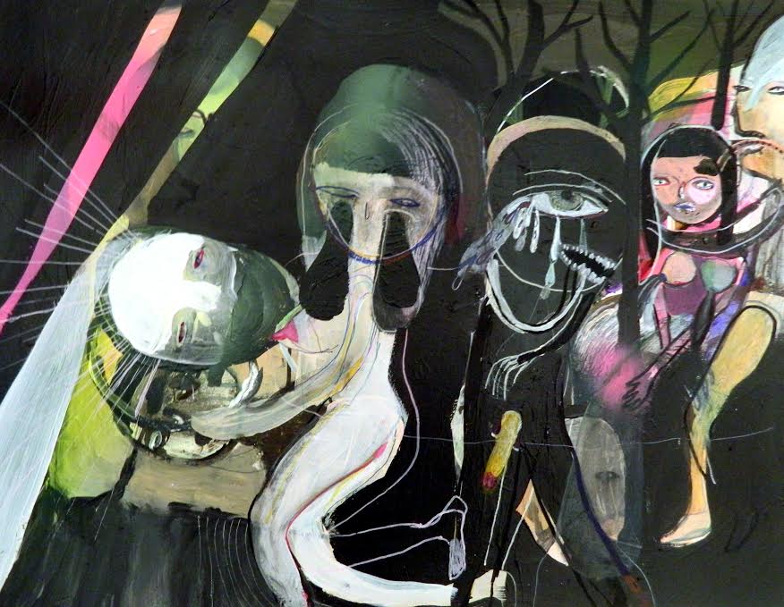 famiglia 30x40 mista su carta