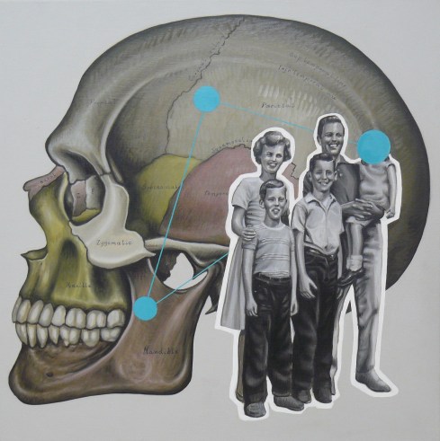 Andrea Buglisi, Cheese, 2013, olio su tela, 50x50 cm