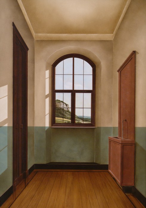 A. Cantafora, Avec le temps, 2006, 2006, vinilico e olio su tavola, cm 70x50