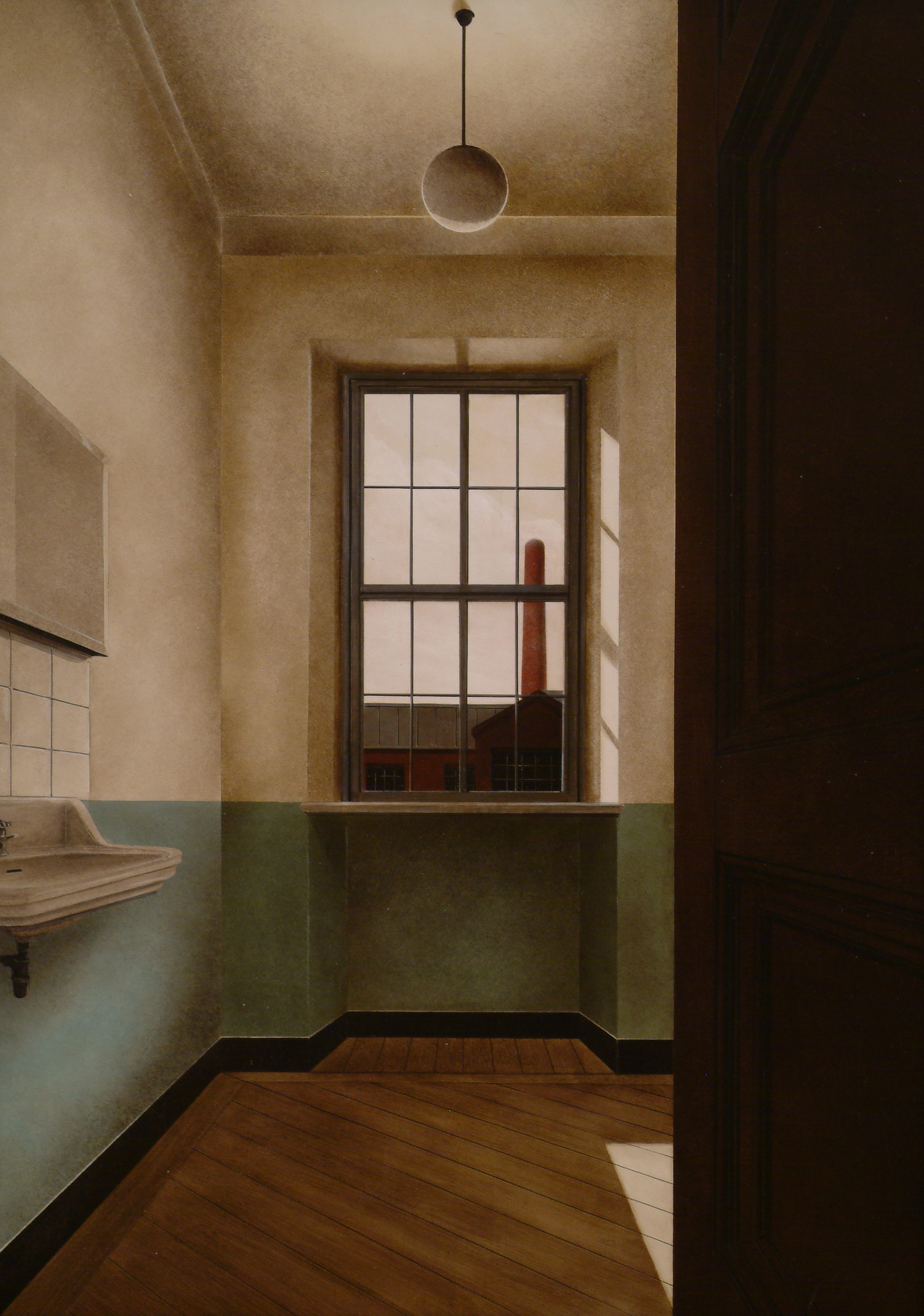 A. Cantafora, Avec le temps II, 2006, 2006, vinilico e olio su tavola, cm 70x50