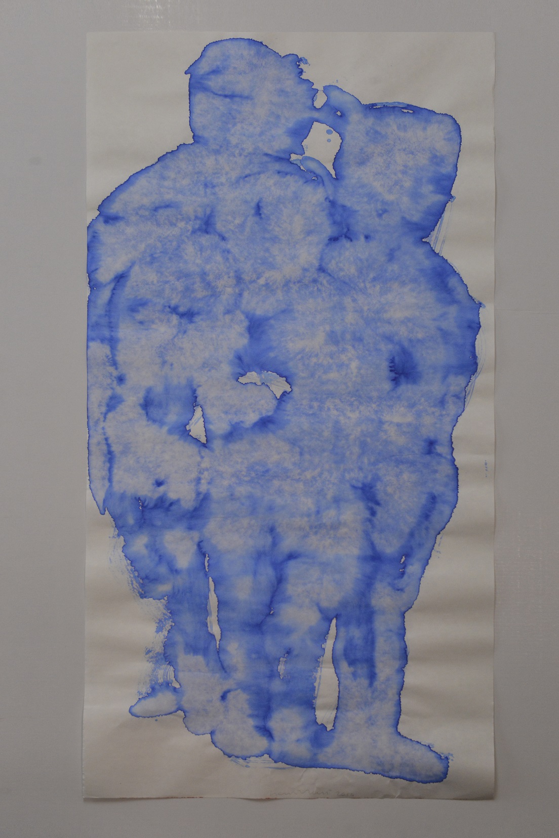 scultura d'acqua C (china suite) acquerello su carta cinese 138x68cm