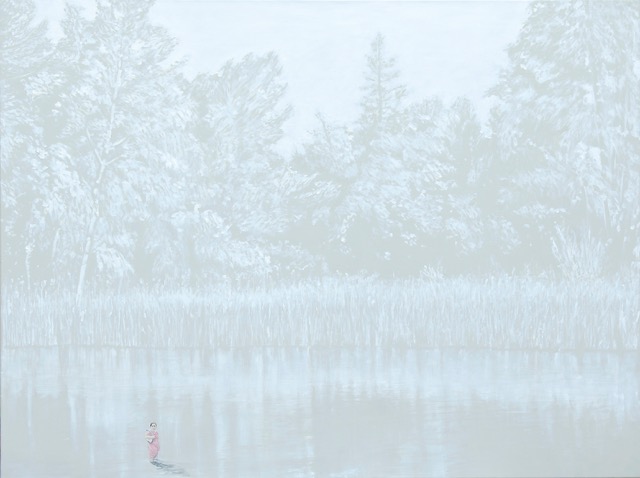 cercatori di utopia 1 , 2016, olio e acrilico su tela, cm 160x120