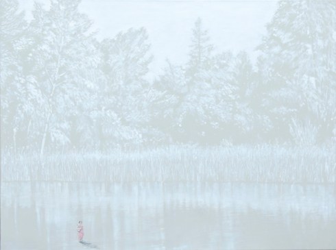 cercatori di utopia 1 , 2016, olio e acrilico su tela, cm 160x120