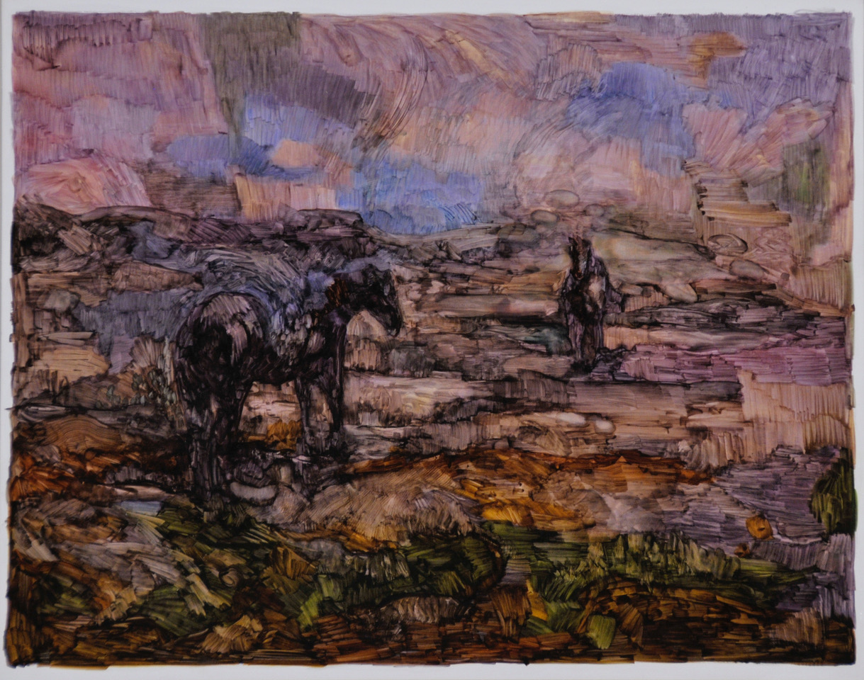 animale VII - 50x40 - bovarismo - doppelganger