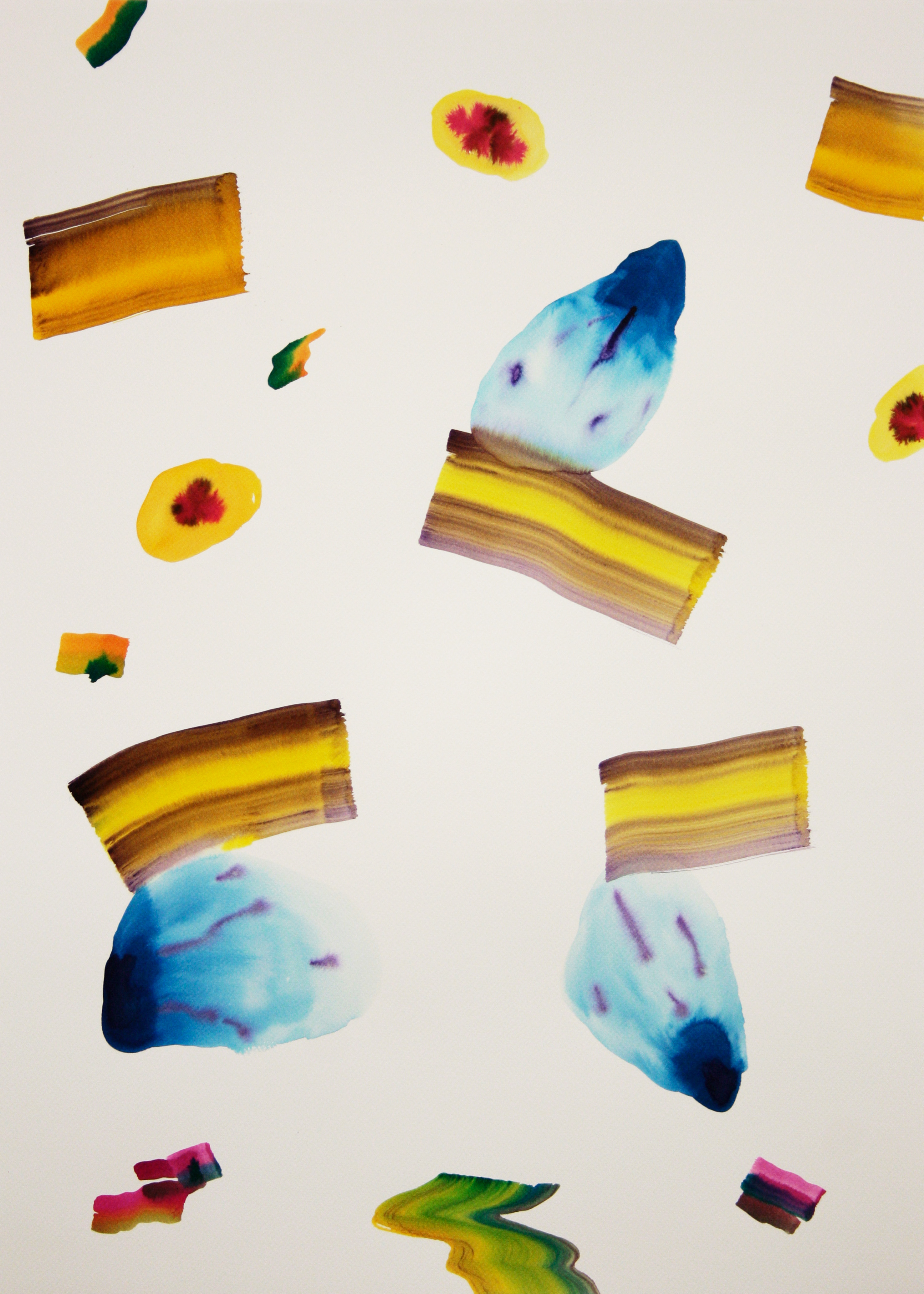 Mare dentro, acquerello su carta 50x70 cm 2017