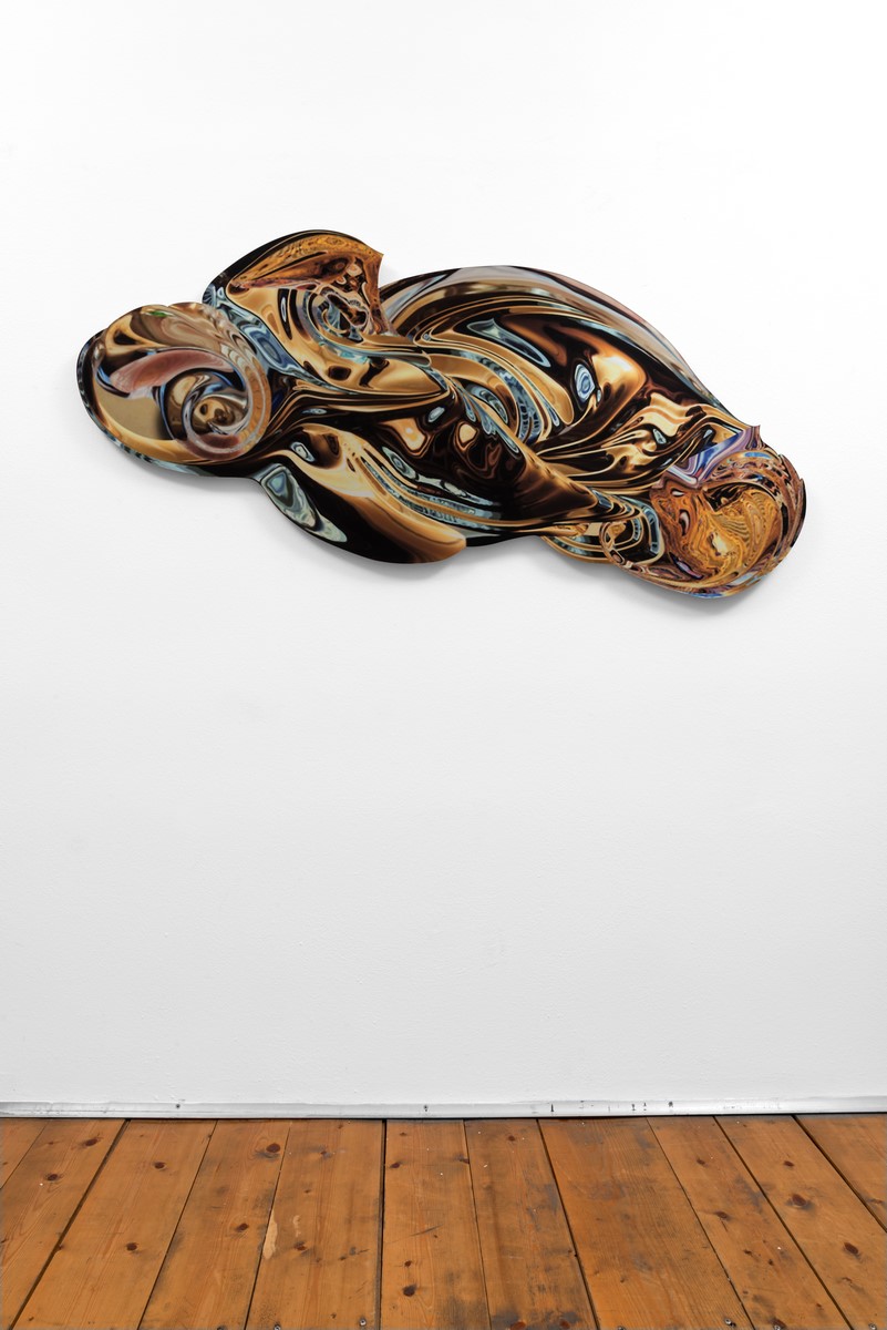 Paolo Treni, Nubes Turbinis, 2017, laser, smalti e vernici su plexiglas, 151x80 cm, installation view, ph Gilberti - Petrò