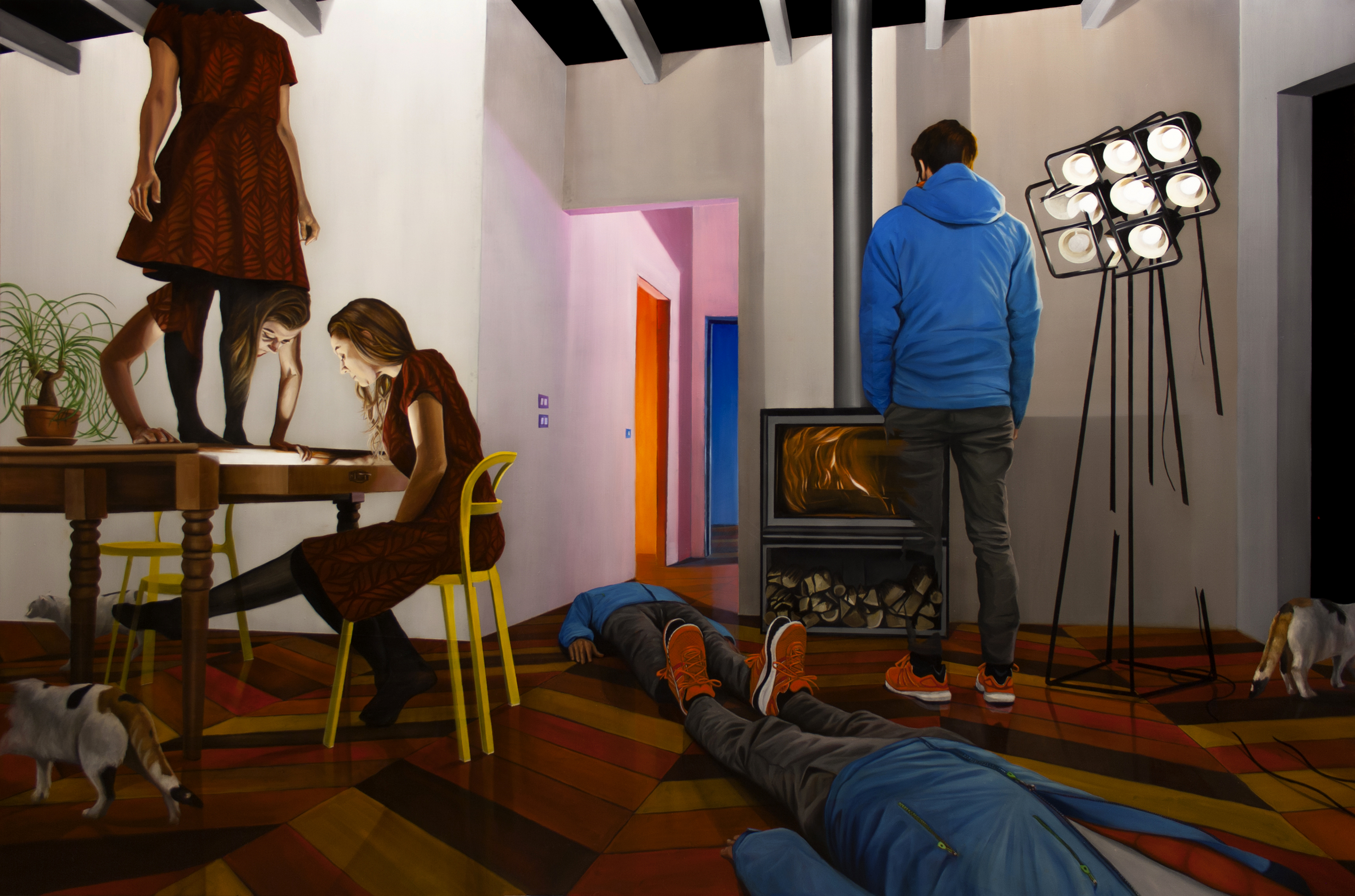 Dario Maglionico, Reificazione #47, oil on canvas, 170 x 250 cm, 2018