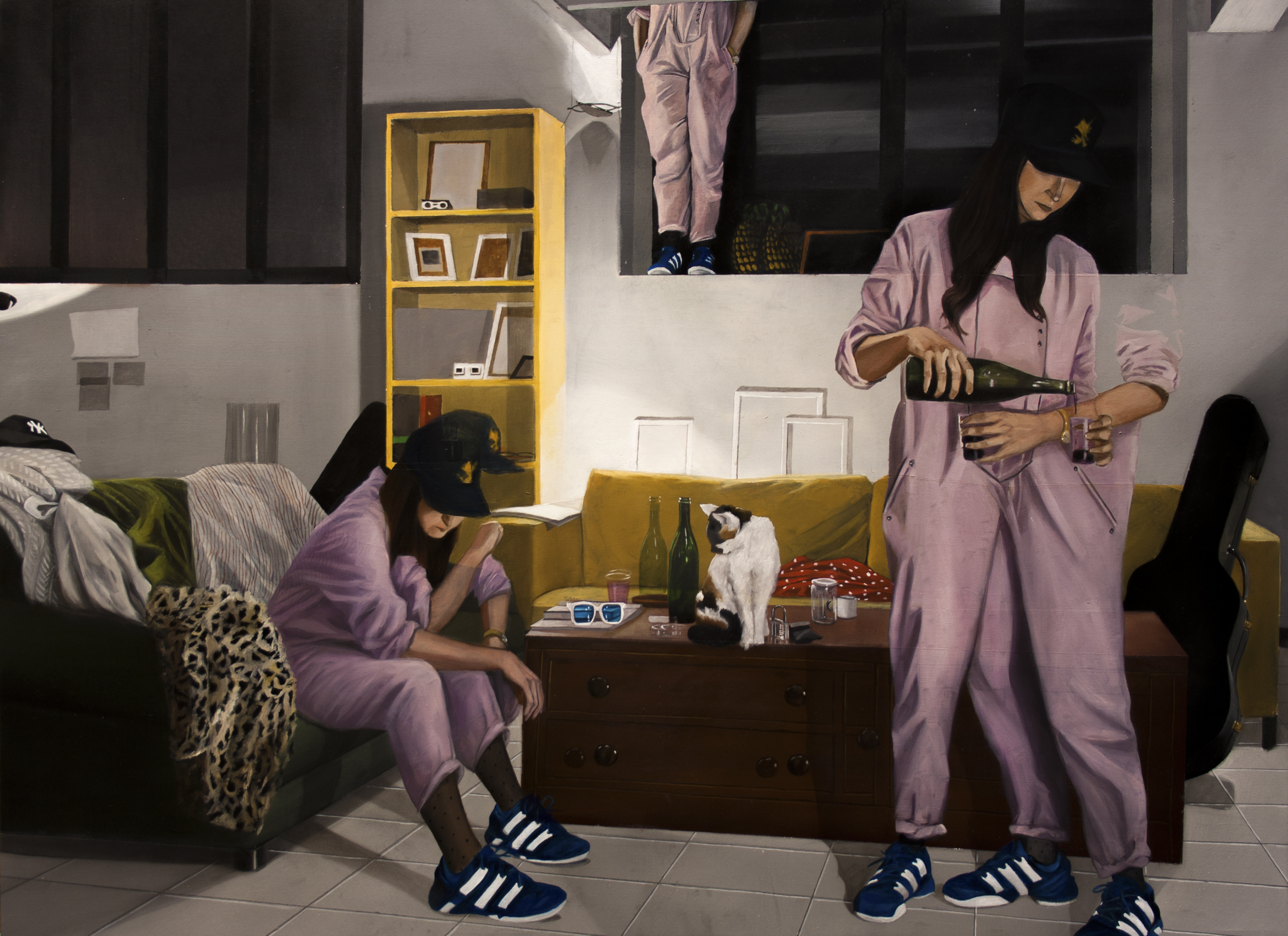 Dario Maglionico, Reificazione #48, oil on canvas, 70 x 95 cm, 2018