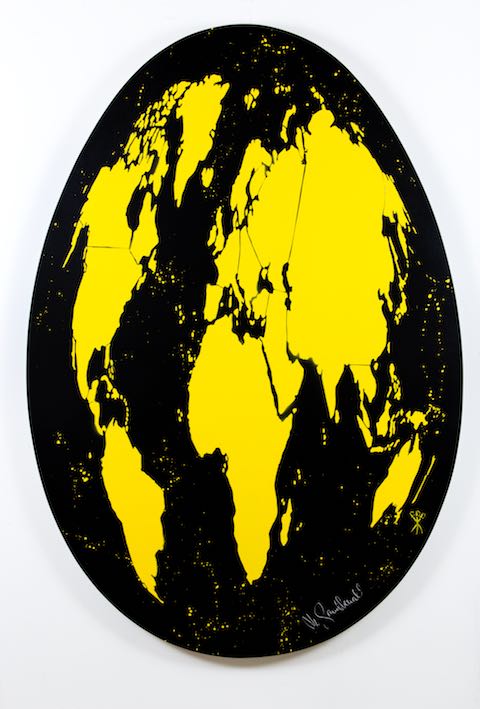 La fine del mondo, tecnica mista su tela, 2018