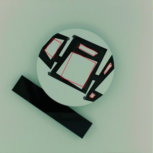 SI 32 Olio, acrilico su disco di silicio e plexiglas applicato su tavola Cm 40 x 40 2016 Oil, acrylic on silicon disk and plexiglas applied on wood inch 15,74 x 15,74