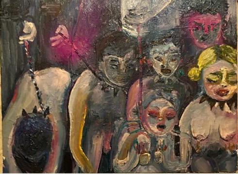 6 - Salò o le 120 giornate di Sodoma, 2019, olio su tela, 40x30 cm