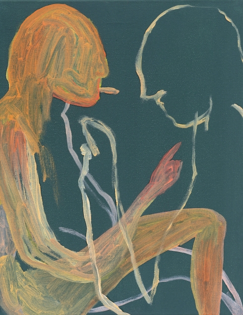 Thomas Berra - Studio con titolo 3, 2019 - Olio su tela di cotone, cm. 28 x 35,5 - ph. Cosimo Filippini